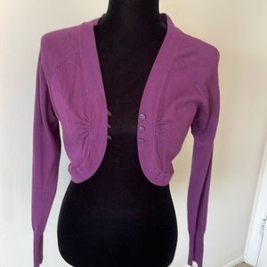 Open Front Bolero Cardigan